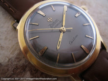 Load image into Gallery viewer, Zodiac Hermetic 'Custom' Gray-Bronze Dial, Manual, Large 34mm