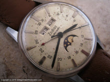 Load image into Gallery viewer, Zodiac with Original Silver Triple Date Moonphase Dial, Automatic, Large 34mm