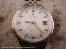 Load image into Gallery viewer, Amazing Zodiac 'Goldenline' Silver Dial Beauty, Automatic, Huge 36mm