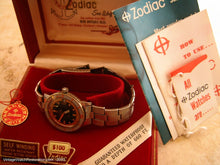 Load image into Gallery viewer, Original and Rare Orange Zodiac Seawolf with Box and Papers, Automatic, Large 36mm