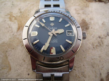 Load image into Gallery viewer, Rare Zodiac Blue Dial Sea Wolf with Date and Zodiac Bracelet, Automatic, Large 35.5mm