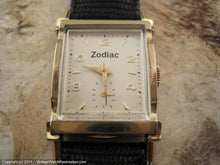 Load image into Gallery viewer, Rare Rectangular Zodiac with Original Box, Manual, 22.5x39.5mm