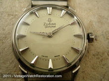 Load image into Gallery viewer, Zodiac Glorious Textured Pearl Pan Shape Dial, Manual, 34mm
