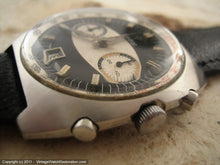 Load image into Gallery viewer, Rare Zodiac Chronograph with Black and White Original Dial with Date, Manual, Huge 40x42.5mm