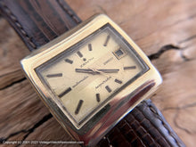 Load image into Gallery viewer, Zenith 'Respirator' 28800 Large Beefy Rectangular Case with Date, Automatic, 36x36mm