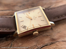Load image into Gallery viewer, Zenith Square 'JFK' with Date at 4:30, Automatic, 30x30mm