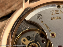 Load image into Gallery viewer, Zenith Two Tone Gold-Silver Pie Pan Dial with Date a 4:30 Position, Manual, 33mm