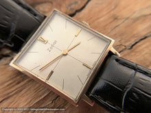 Load image into Gallery viewer, Zodiac Cross Hair on Silver-White Dial in Square Case, Manual,  27x27mm