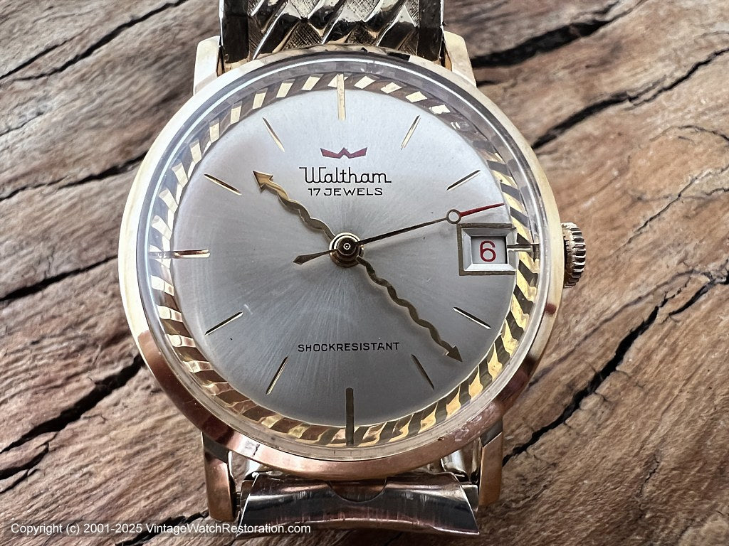 Waltham Curvy Hands Date with Original Drema Scissor Bracelet