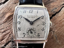 Load image into Gallery viewer, Waltham 'Premier' Creamy Dial, Small Square Case, Manual, 24x23
