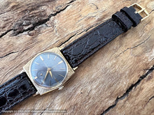 Load image into Gallery viewer, Bulova 'Banker' Gray Dial with Six-Sided Textured Bezel Case with Box, 28x38mm
