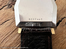 Load image into Gallery viewer, Bulova 'Banker' Gray Dial with Six-Sided Textured Bezel Case with Box, 28x38mm
