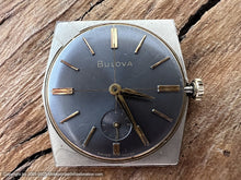 Load image into Gallery viewer, Bulova 'Banker' Gray Dial with Six-Sided Textured Bezel Case with Box, 28x38mm
