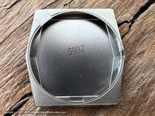 Load image into Gallery viewer, Bulova 'Banker' Gray Dial with Six-Sided Textured Bezel Case with Box, 28x38mm
