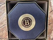 Load image into Gallery viewer, Bulova Lightly Straited Dial, Black/Gold Hands with Original Box, NOS, Manual, 34x40mm
