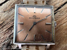 Load image into Gallery viewer, Movado Copper Dial Square Case, Manual, 26x26mm
