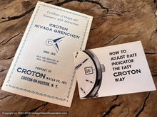 Load image into Gallery viewer, Croton 'Aquamatic' Mint NOS with Kreisler Bracelet and Original Cases, Automatic, 32.5mm
