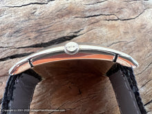 Load image into Gallery viewer, Gruen Curvex Precision Black Dial Long Quad Cal 440 Movement, Manual, 22.5x41.5mm
