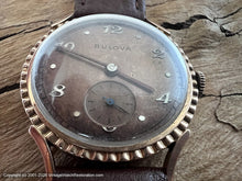 Load image into Gallery viewer, Bulova 'Treasurer' Chestnut-Quartz Dial in Cool Rose-Gold Case, Manual, 31mm
