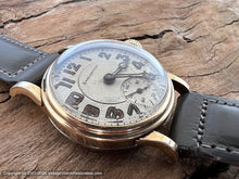 Load image into Gallery viewer, Burlington (Illinois) NOS Bold Lumed Numbers in Hefty Case - Rare Movement, Manual, 30mm
