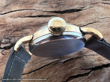 Load image into Gallery viewer, Burlington (Illinois) NOS Bold Lumed Numbers in Hefty Case - Rare Movement, Manual, 30mm
