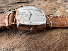 Load image into Gallery viewer, Elgin 1943 Drivers Style Rose-Gold Square Tonneau, Manual, 25.5x37.5mm
