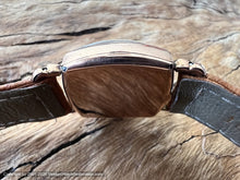 Load image into Gallery viewer, Elgin 1943 Drivers Style Rose-Gold Square Tonneau, Manual, 25.5x37.5mm
