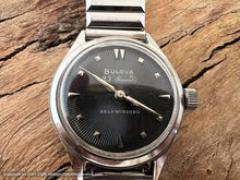 Load image into Gallery viewer, Bulova 23 Jewels Dark Gray Sunburst Dial, Automatic, 32mm
