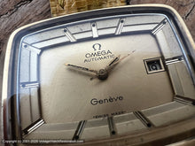 Load image into Gallery viewer, Omega Geneve Seventies TV Jumbo with Date, Automatic, Huge 45mmx37mm
