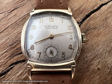 Load image into Gallery viewer, Gruen Veri-Thin Small Square Tonneau Gem, Manual, 27x36.5mm
