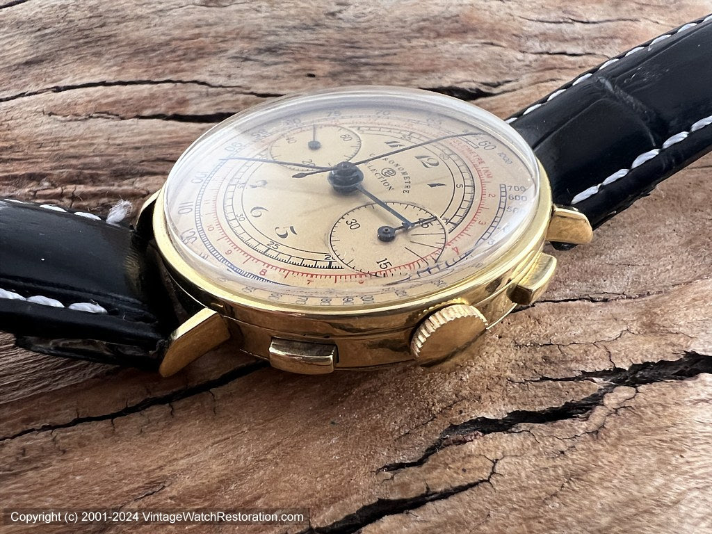 Election Chronograph Golden Dial and Markings in 3 Colors, Manual, 36 ...