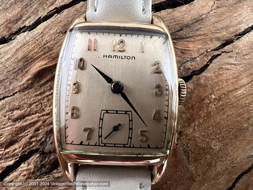 Hamilton 'Dennis' Ivory Dial c.1938, Manual, 24x37.5mm – Vintage