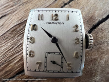 Load image into Gallery viewer, Hamilton &#39;Dennis&#39; Ivory Dial c.1938, Manual, 24x37.5mm
