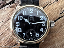 Load image into Gallery viewer, Elgin 'Pershing' Gold Filled Case Military Trench Watch, Manual, 31mm
