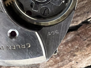 Gruen Veri-Thin Two Tone Dial with Roman Numerals, Manual, 25.5x35.5mm
