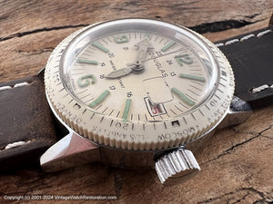 Douglas 'Skindiver World Timer' Aviation with Cream Dial and Date, Manual, 31mm
