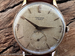 Tressa Creamy Textured Linen Dial, Manual, 36mm