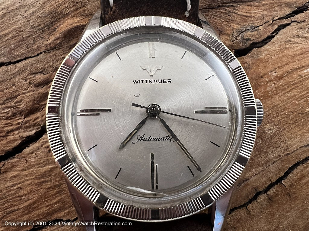 Wittnauer Silver Dial with Notched Design Bezel, Automatic  display picture 1
