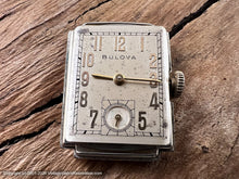Load image into Gallery viewer, Bulova Light Cream Patina Dial with Pyramid Lugs, Manual, 21.5x38.5mm
