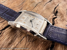 Load image into Gallery viewer, Bulova "Jobber" Rectangular Deco Case, Manual, 22x39mm
