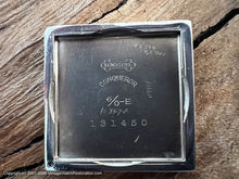 Load image into Gallery viewer, Elgin 'Conqueror' Steel Dial in Large Square Case, Manual, 28x28mm
