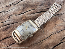 Load image into Gallery viewer, Lord Elgin Original Golden Deco Dial with Original Gold Mesh Bracelet, Manual, 21x37mm
