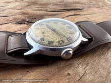 Load image into Gallery viewer, Elgin 'Shockmaster' 1950 Military Style with Mustard-Yellow Patina Dial, Manual, 31mm
