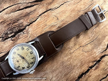 Load image into Gallery viewer, Elgin 'Shockmaster' 1950 Military Style with Mustard-Yellow Patina Dial, Manual, 31mm
