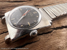Load image into Gallery viewer, Elgin 'Shockmaster' Navy Blue Tinted Dial, Squarish Case, Automatic, 29x27.5mm
