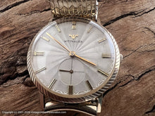 Load image into Gallery viewer, Wittnauer Guilloche Dial and Hashed Bezel Design, Manual, 33mm
