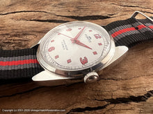 Load image into Gallery viewer, Fortis Bright White Dial with Red Numbers and Hands, Manual, 35x43mm

