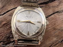 Load image into Gallery viewer, Bulova Textured Tonneau Case with Shield Desgn Dial, Manual, 31x39mm
