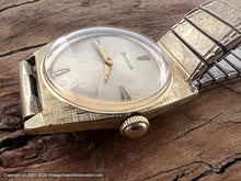 Load image into Gallery viewer, Bulova Textured Tonneau Case with Shield Desgn Dial, Manual, 31x39mm
