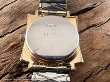 Load image into Gallery viewer, Benrus Sunburst Square Case with Silver Dial and Date, Manual, 30.5x30.5mm
